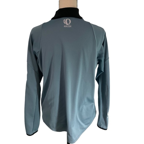Pearl Izumi 1/2 Zip Pullover Jacket Blue Gray Size Large Arm Pocket - Picture 3 of 14